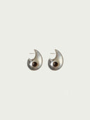 prestashop:1:4739:22944 | Silver Crescent Flow Earrings With Gem-Large