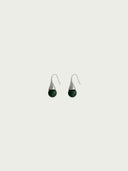 prestashop:1:4748:23118 | Silver Drip Hoops with Moss Agate