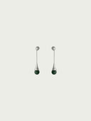 prestashop:1:4750:23113 | Silver Drip Long Earrings with Moss Agate