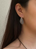 prestashop:1:4755:23098 | Silver Small Leaf Earrings with Grey Agate