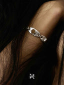 prestashop:1:4787:23155 | Silver Oval Camel Leather Inlaid Bracelet