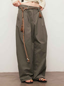 prestashop:1:4789:23271 | Grey Relaxed Tapered Wide-Leg Pants