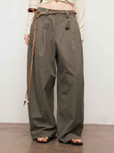 prestashop:1:4789:23273 | Grey Relaxed Tapered Wide-Leg Pants