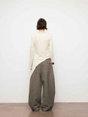 prestashop:1:4789:23275 | Grey Relaxed Tapered Wide-Leg Pants