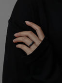 prestashop:1:479:1739 | Round Not Round - Medium Black Citrine Silver Ring