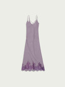 prestashop:1:4803:23336 | Grayish Purple Paneled Lace Decorative Dress