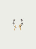 prestashop:1:4817:23308 | Vintage Silver Heart Shield Earrings