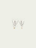 prestashop:1:4818:23306 | Vintage Silver Heart Nail Earrings