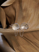 prestashop:1:486:1758 | White Eggshell Silver Earrings