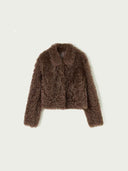 prestashop:1:4881:23628 | Brown Toscana Shearling Boxy Short Jacket