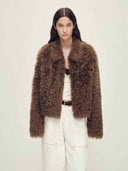 prestashop:1:4881:23630 | Brown Toscana Shearling Boxy Short Jacket