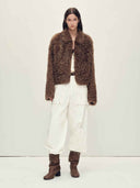 prestashop:1:4881:23631 | Brown Toscana Shearling Boxy Short Jacket
