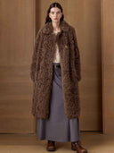 prestashop:1:4882:23632 | Brown Toscana Shearling Extra-Long Lapel Coat
