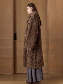 prestashop:1:4882:23636 | Brown Toscana Shearling Extra-Long Lapel Coat