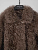 prestashop:1:4882:23638 | Brown Toscana Shearling Extra-Long Lapel Coat