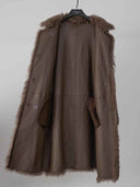 prestashop:1:4882:23640 | Brown Toscana Shearling Extra-Long Lapel Coat