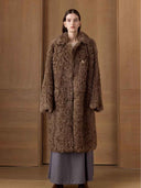 prestashop:1:4882:23641 | Brown Toscana Shearling Extra-Long Lapel Coat