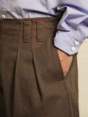 prestashop:1:4888:23764 | Brown High-waisted Straight-leg Pants