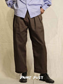 prestashop:1:4888:23768 | Brown High-waisted Straight-leg Pants