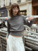 prestashop:1:4912:24096 | Grey Two-piece Layered Sweater