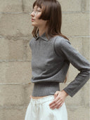 prestashop:1:4912:24100 | Grey Two-piece Layered Sweater