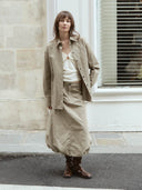 prestashop:1:4915:24081 | Light Khaki Green Oversize Shirt