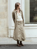 prestashop:1:4916:24075 | Light Khaki Green Balloon Skirt