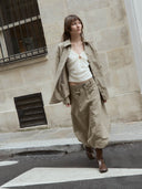 prestashop:1:4916:24080 | Light Khaki Green Balloon Skirt