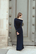 prestashop:1:4920:24058 | Navy Draped Mermaid Skirt