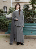 prestashop:1:4922:24044 | Grey Draped Cocoon Knit Top