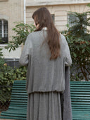prestashop:1:4922:24046 | Grey Draped Cocoon Knit Top
