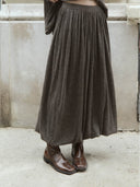prestashop:1:4923:24039 | Brown Draped Cocoon Knit Skirt