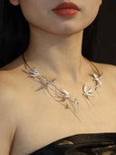 prestashop:1:4931:23983 | Silver Swallow’s Trace Necklace