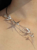 prestashop:1:4931:23985 | Silver Swallow’s Trace Necklace