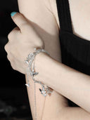 prestashop:1:4932:23972 | Silver Butterfly Cluster Bracelet