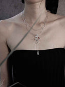 prestashop:1:4933:23964 | Silver Iris & Red Shadow Necklace