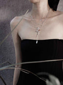 prestashop:1:4933:23969 | Silver Iris & Red Shadow Necklace