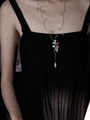 prestashop:1:4933:23970 | Silver Iris & Red Shadow Necklace