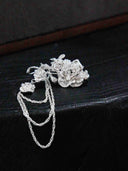 prestashop:1:4936:23946 | Silver Rose in the Rain Ear Hook-Single
