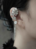 prestashop:1:4936:23949 | Silver Rose in the Rain Ear Hook-Single