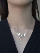 prestashop:1:4937:23942 | Silver Butterfly Garden Necklace