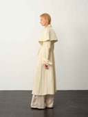 prestashop:1:4969:24379 | White Tencel Double-Layer Trench Coat