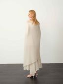 prestashop:1:4974:24349 | White Chiffon Panel Maxi Dress