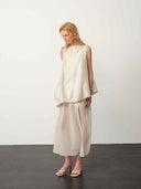 prestashop:1:4975:24337 | White Chiffon Bubble Maxi Dress