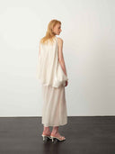 prestashop:1:4975:24339 | White Chiffon Bubble Maxi Dress