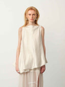 prestashop:1:4975:24340 | White Chiffon Bubble Maxi Dress