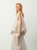 prestashop:1:4975:24341 | White Chiffon Bubble Maxi Dress