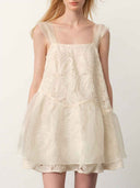prestashop:1:4979:24310 | Apricot Jacquard Cami Mini Dress