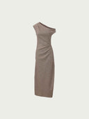 prestashop:1:4980:24302 | Brown One-Shoulder Knitted Maxi Dress