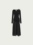 prestashop:1:4981:24296 | Black Twisted Sheer Maxi Dress